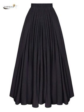 Maxi skirt for women long flowy boho renaissance skirt